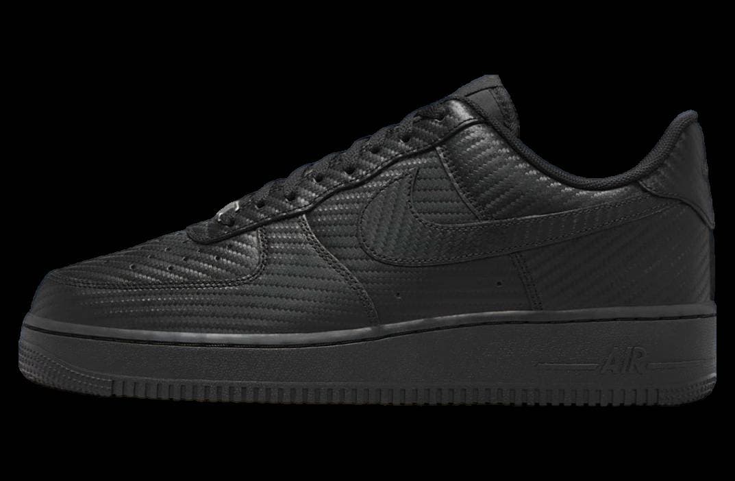 Nike Air Force 1 Low Black Carbon Fiber release photo 1