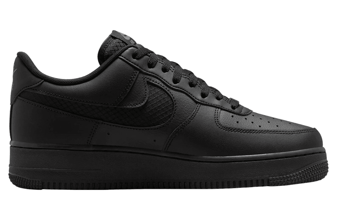 Nike Air Force 1 Low Black Nylon Swoosh release photo 2