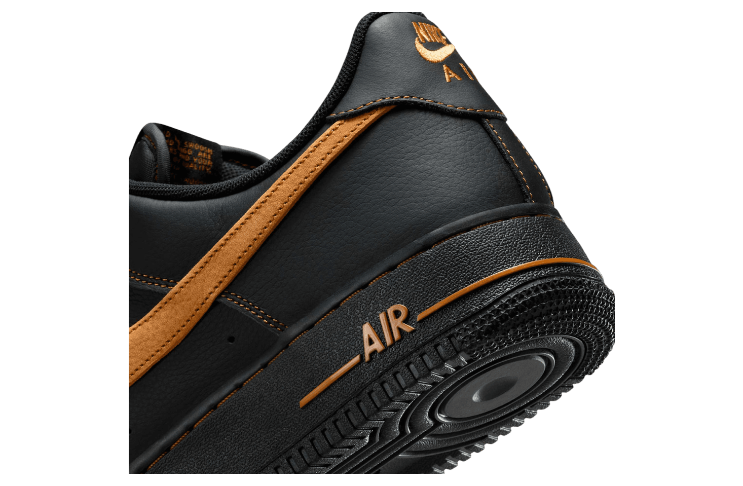 Nike Air Force 1 Low Black / Tan release photo 3