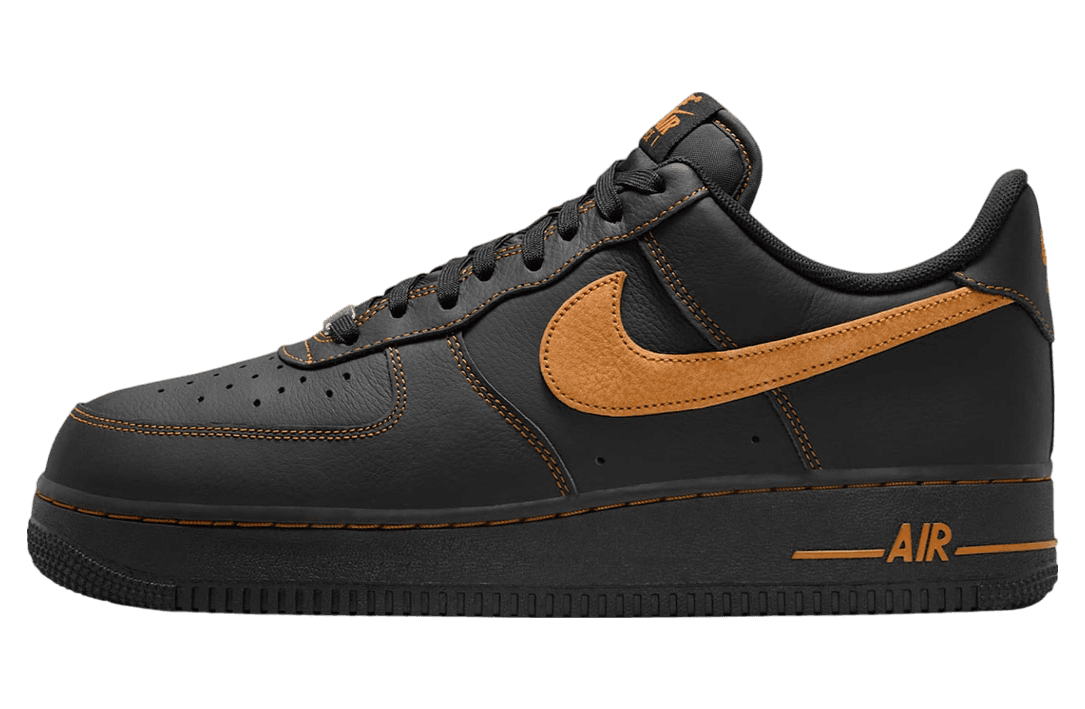 Nike Air Force 1 Low Black / Tan release photo 1