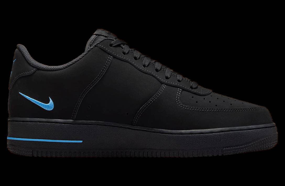Nike Air Force 1 Low Black / University Blue release photo 4