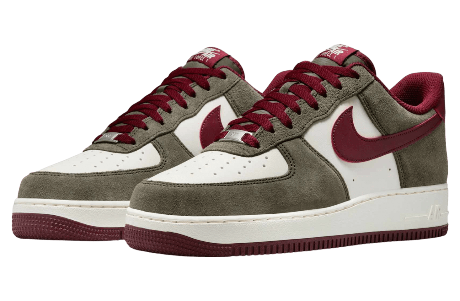 Nike Air Force 1 Low Cargo Khaki / Dark Team Red release photo 2