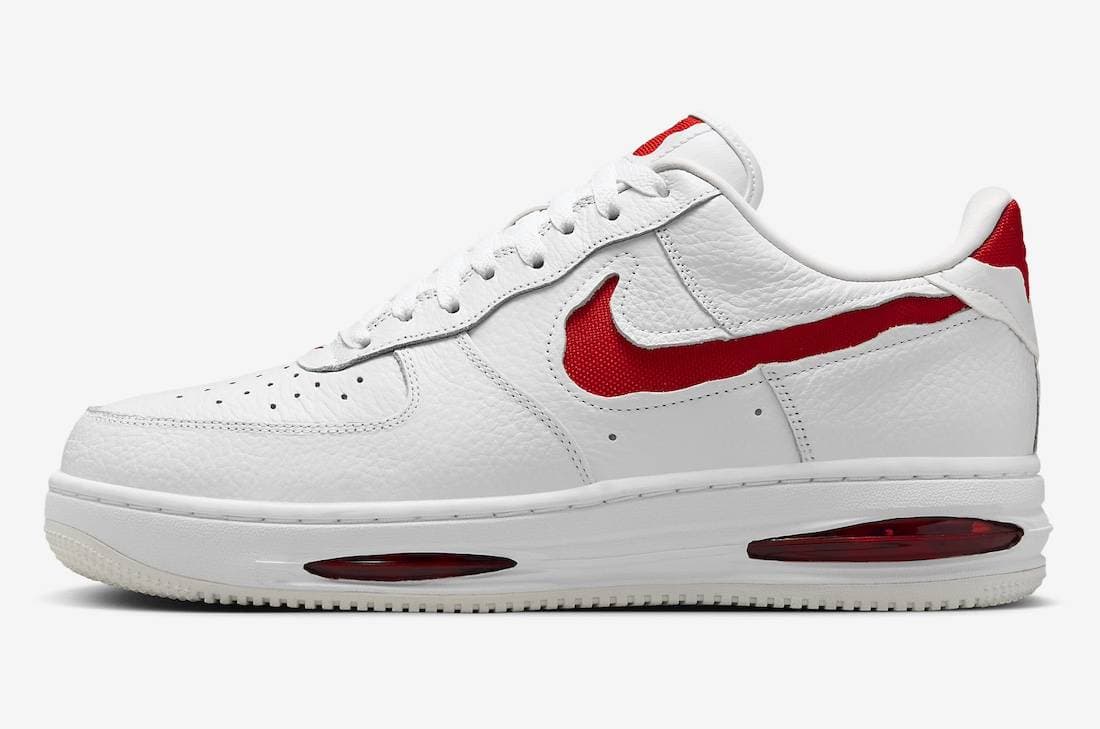 Nike Air Force 1 Low Evo White University Red Nike release photo