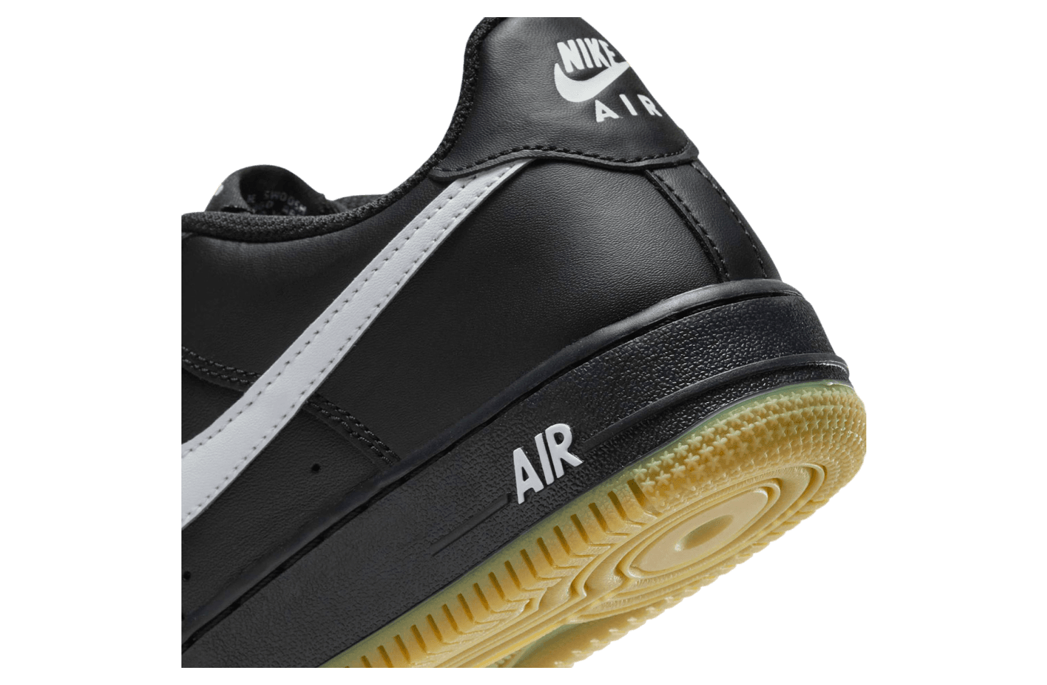 Nike Air Force 1 Low GS Black / Medium Gum Brown release photo 8