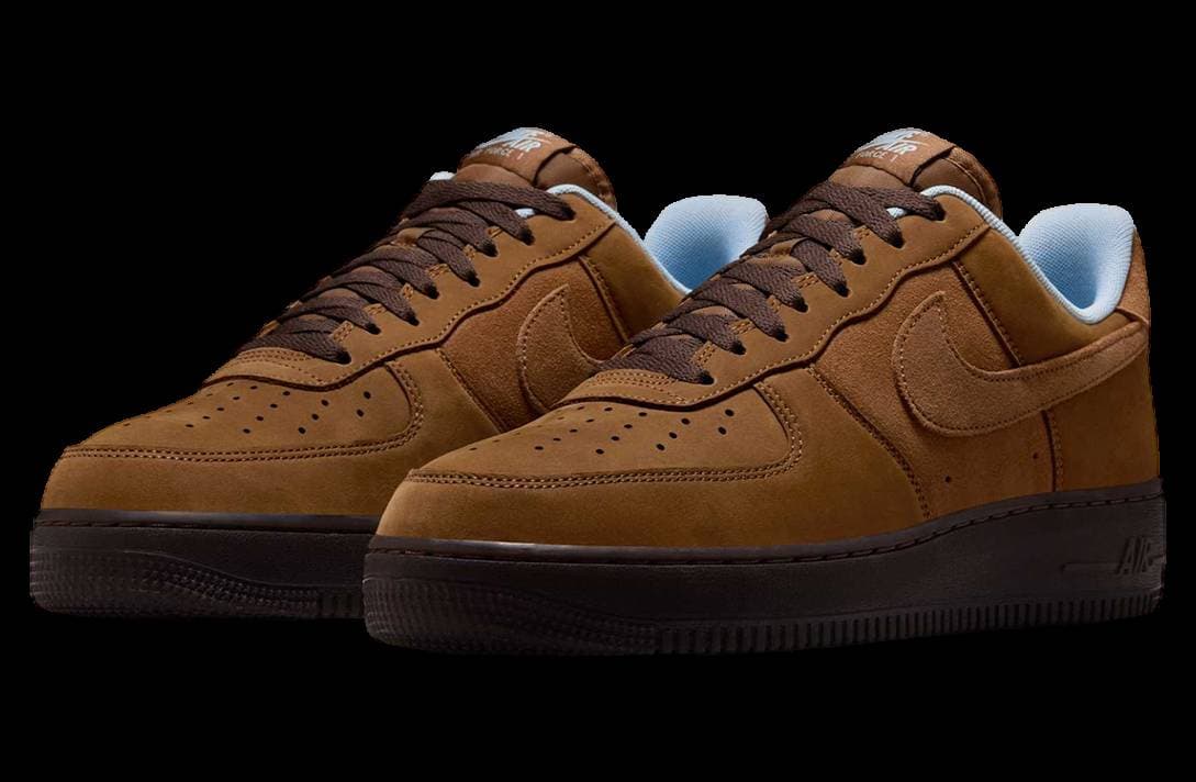 Nike Air Force 1 Low Light British Tan / Blue release photo 2