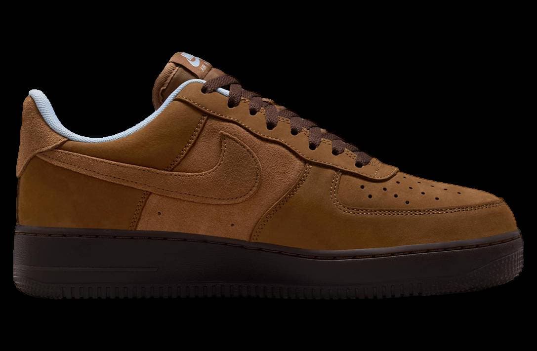 Nike Air Force 1 Low Light British Tan / Blue release photo 3