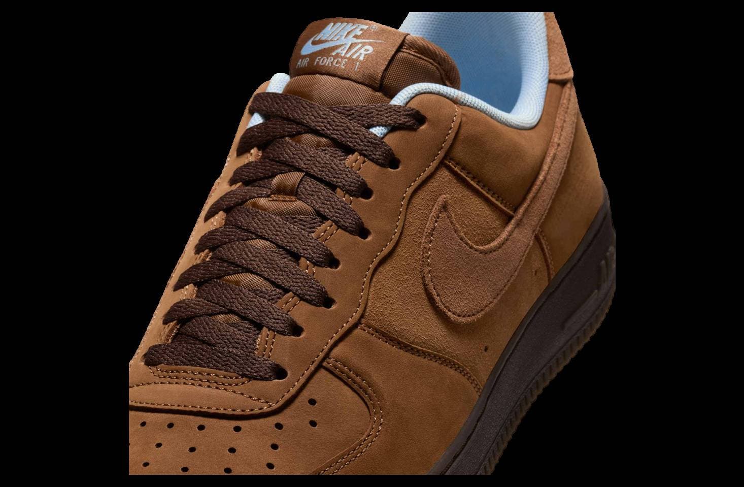 Nike Air Force 1 Low Light British Tan / Blue release photo 8