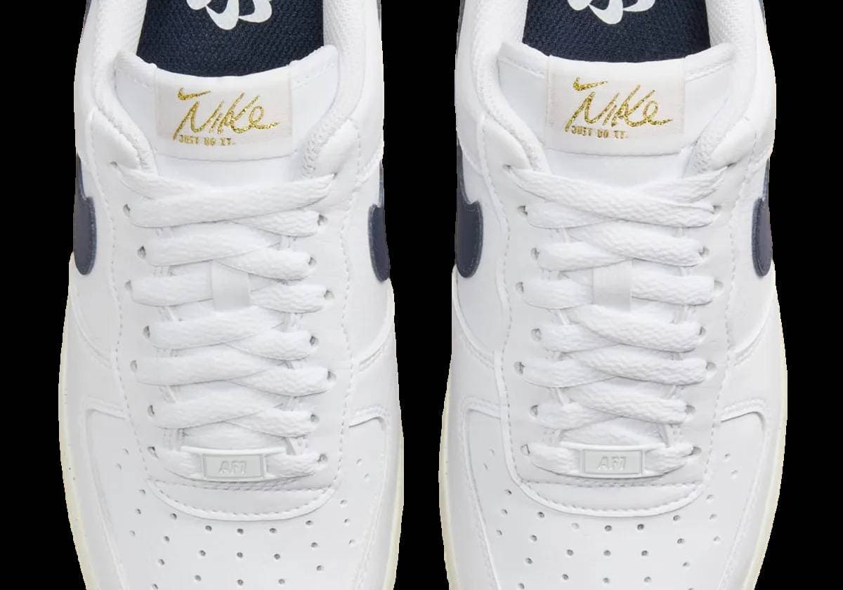 Nike Air Force 1 Low Olympic White Navy release photo 8