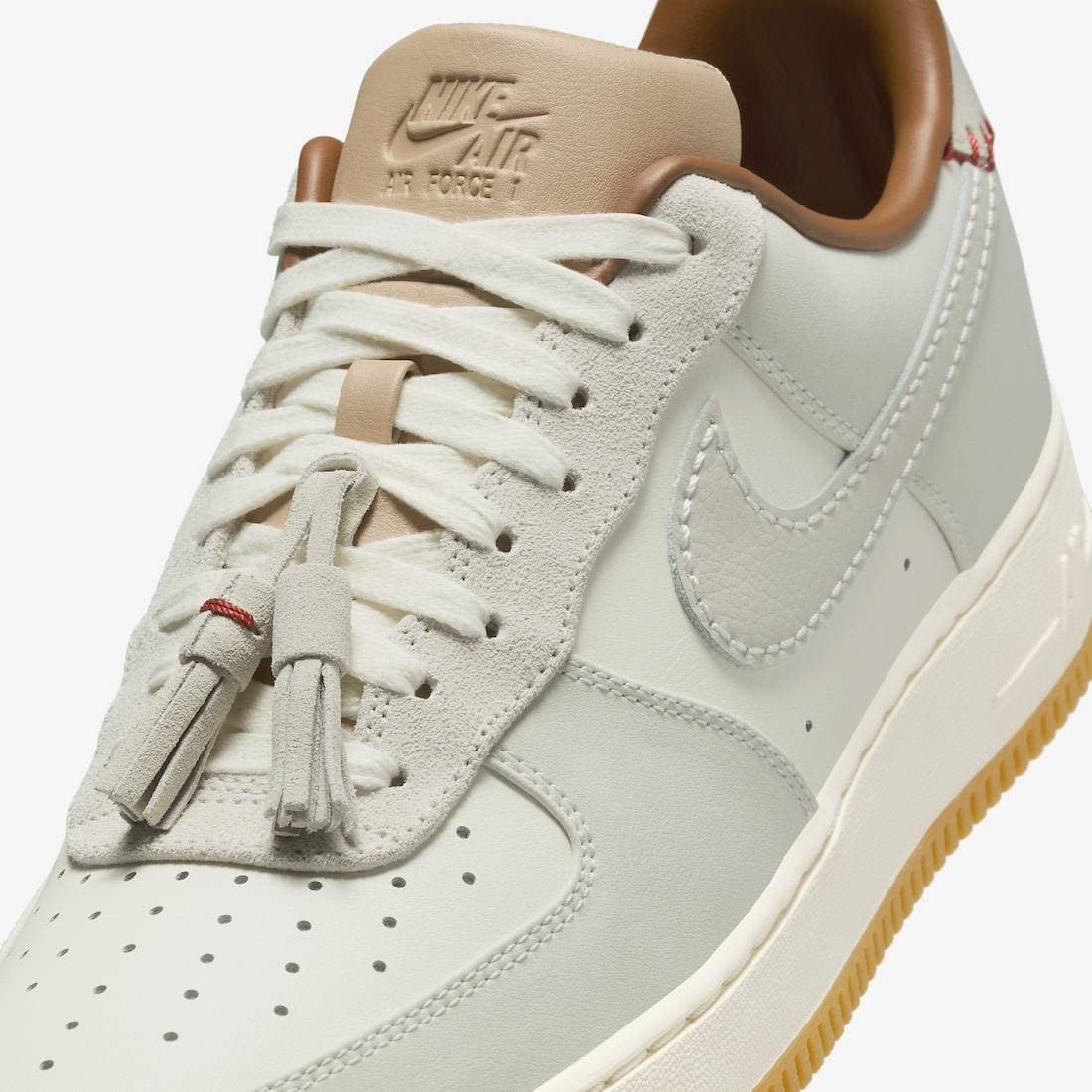 Nike Air Force 1 Low Tassels Light Bone release photo 7