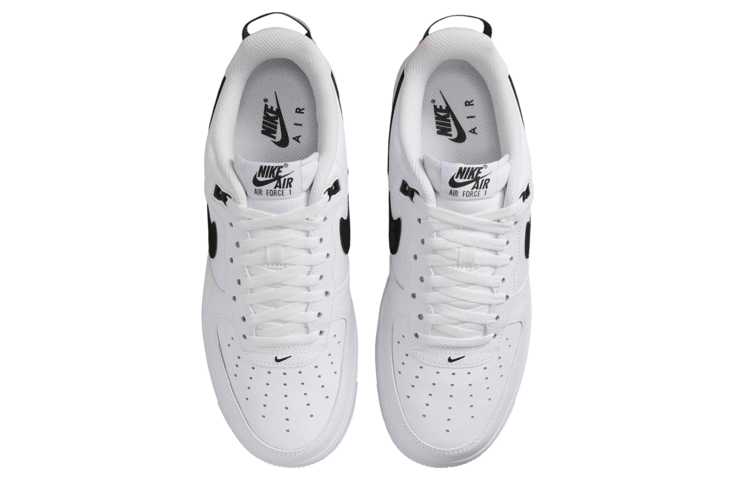 Nike Air Force 1 Low White / Black / Total Orange release photo 4