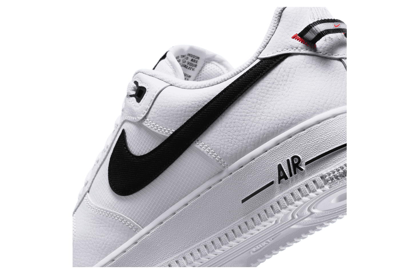 Nike Air Force 1 Low White / Black / Total Orange release photo 7