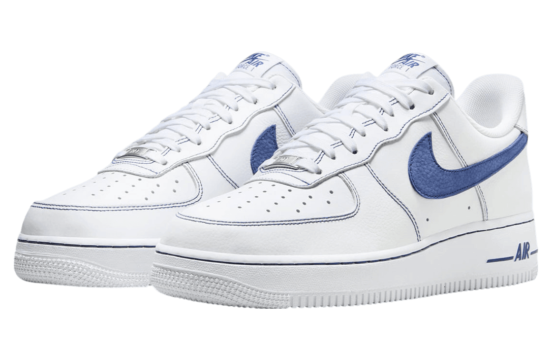 Nike Air Force 1 Low White / Blue Contrast Stitch release photo 2