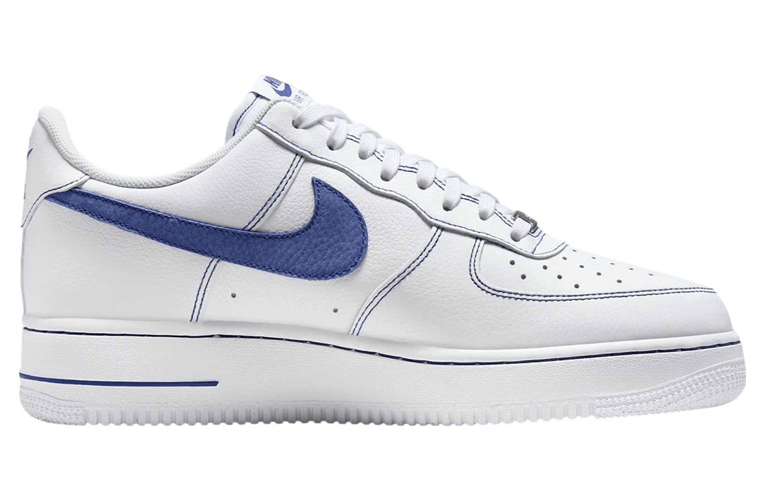 Nike Air Force 1 Low White / Blue Contrast Stitch release photo 3
