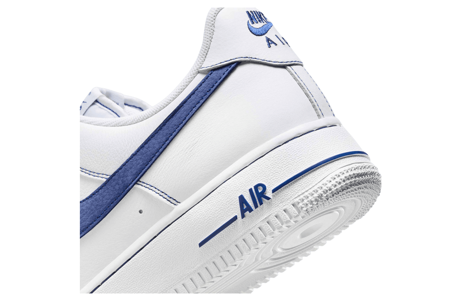 Nike Air Force 1 Low White / Blue Contrast Stitch release photo 8