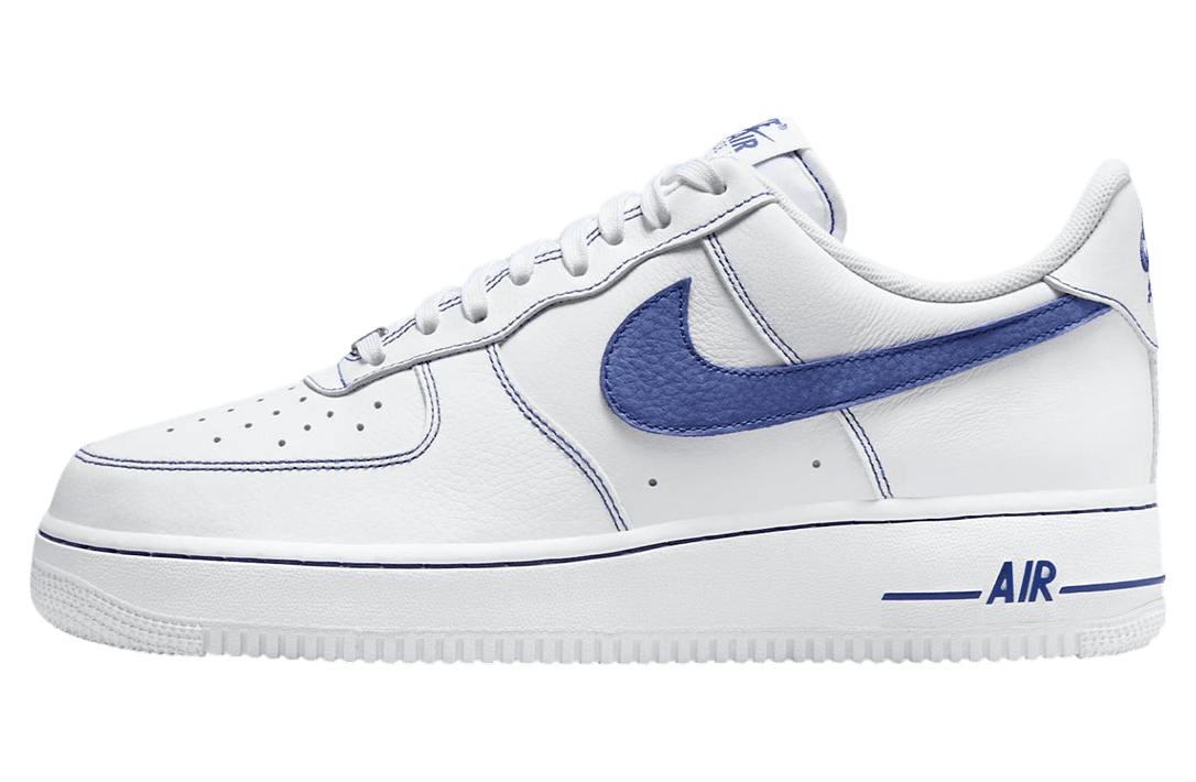 Nike Air Force 1 Low White / Blue Contrast Stitch release photo 1