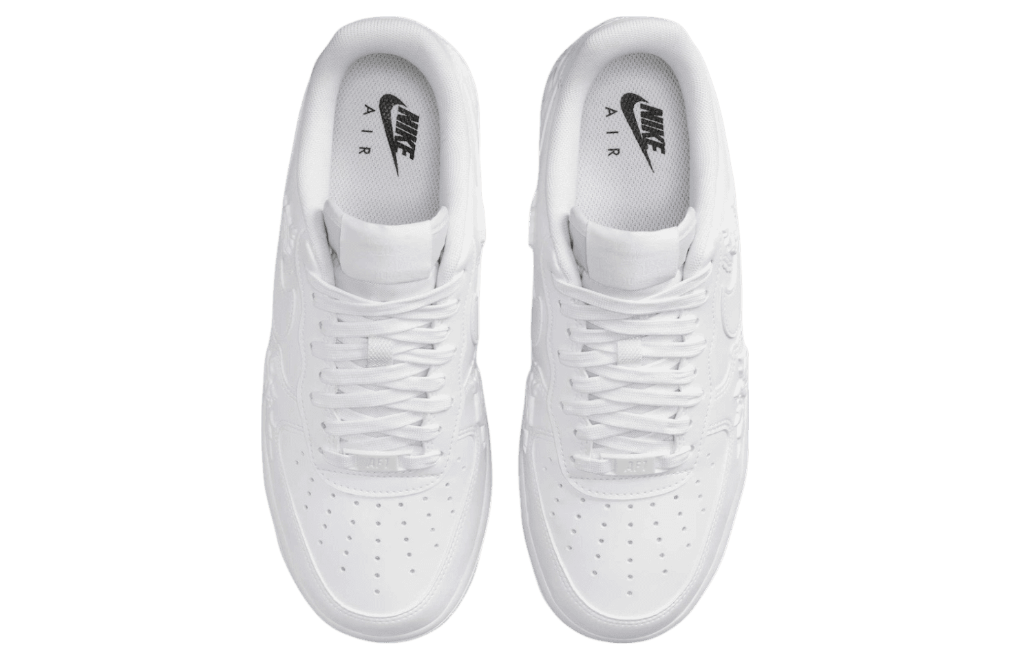 Nike Air Force 1 Low White Roses White / Black release photo 5
