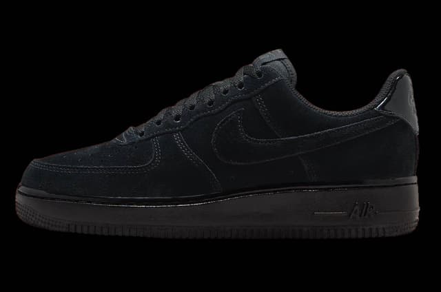 Nike Air Force 1 Low WMNS Black Suede Nike release photo