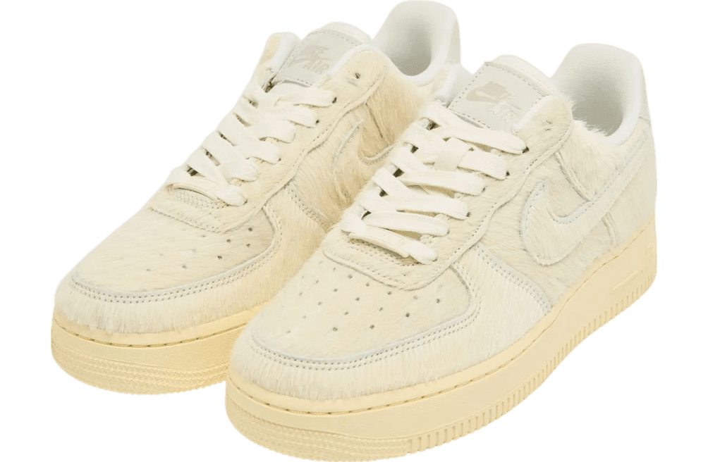 Nike Air Force 1 Low WMNS Pony Hair Sail / Muslin release photo 2