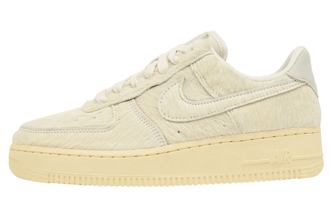 Nike Air Force 1 Low WMNS Pony Hair Sail / Muslin release photo 1