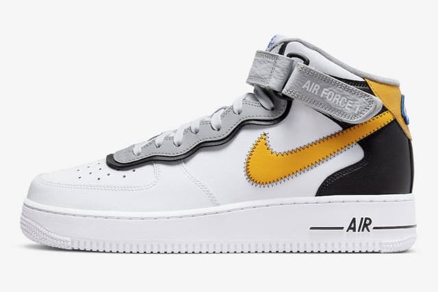 Nike Air Force 1 Mid Athletic Club White Yellow Nike release photo