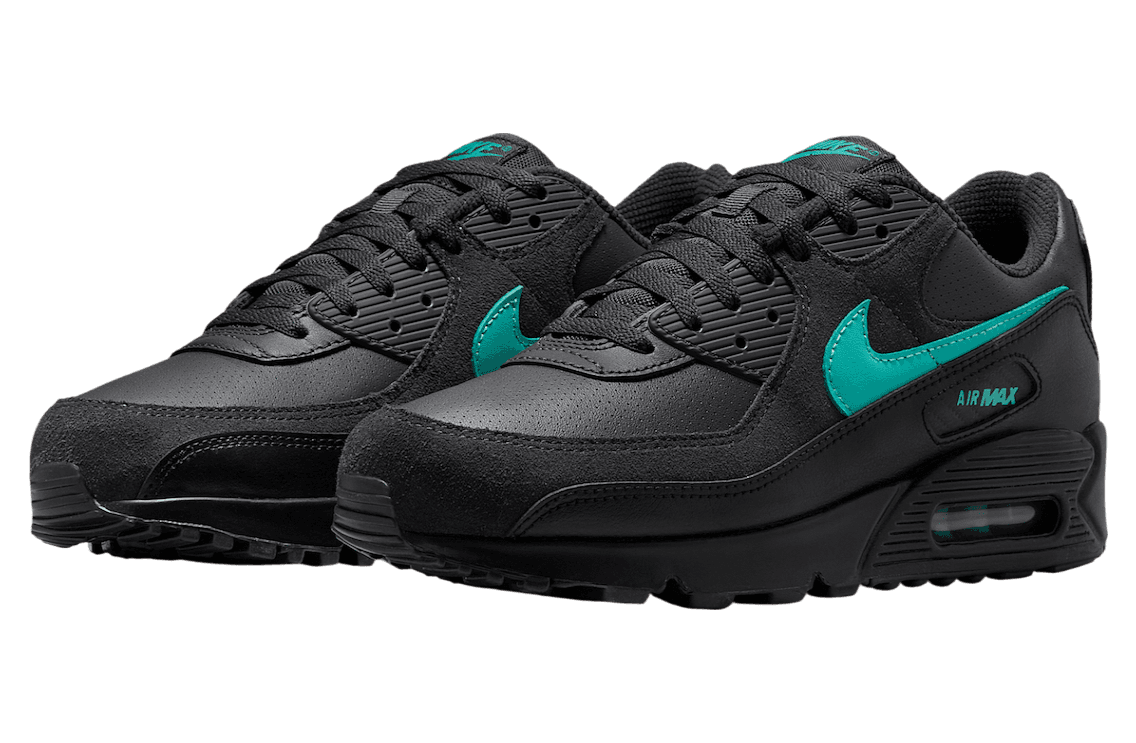 Nike Air Max 90 Black / Aurora Green release photo 2