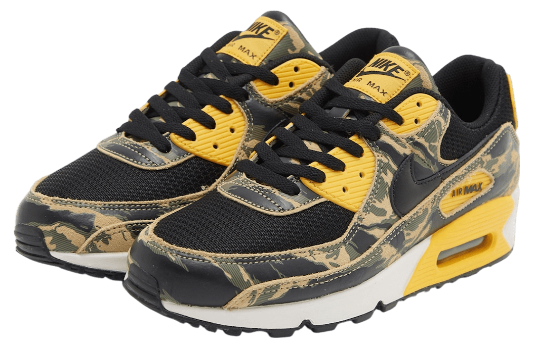 Nike Air Max 90 Camo University Gold release photo 2