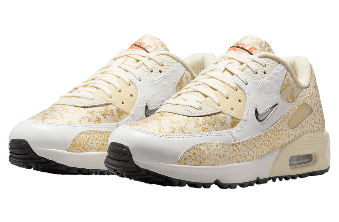 Nike Air Max 90 Golf White / Metallic Gold-Sail release photo 2