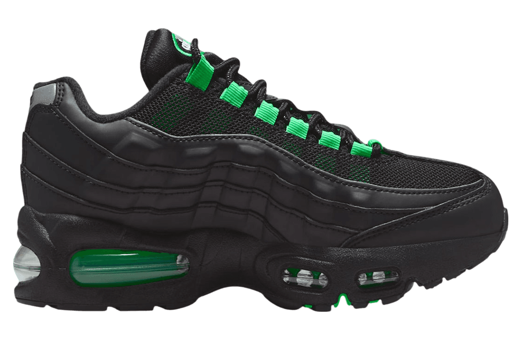 Nike Air Max 95 OG GS Black / Green Shock release photo 2