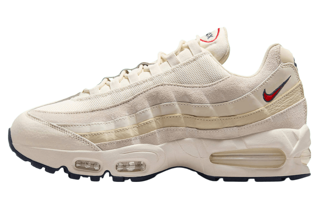 Nike Air Max 95 OG Pale Ivory / University Red release photo 1