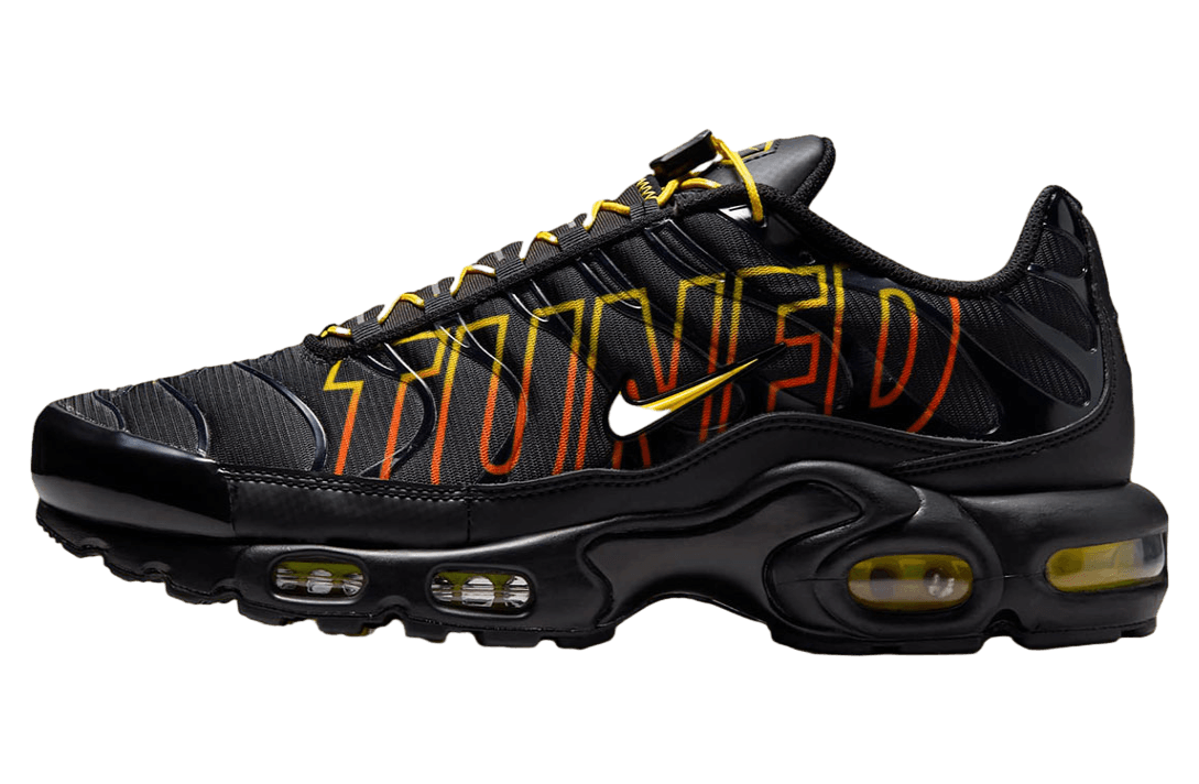 Nike Air Max Plus Black Safety / Orange Lightning Nike release photo