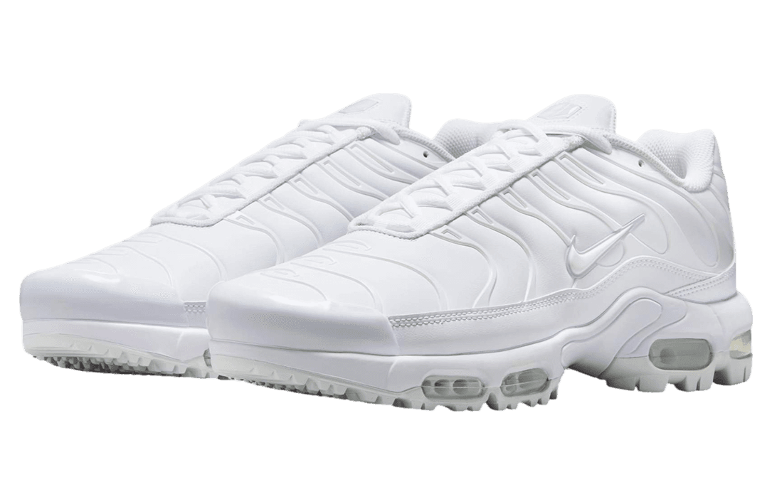 Nike Air Max Plus Golf Triple White release photo 2
