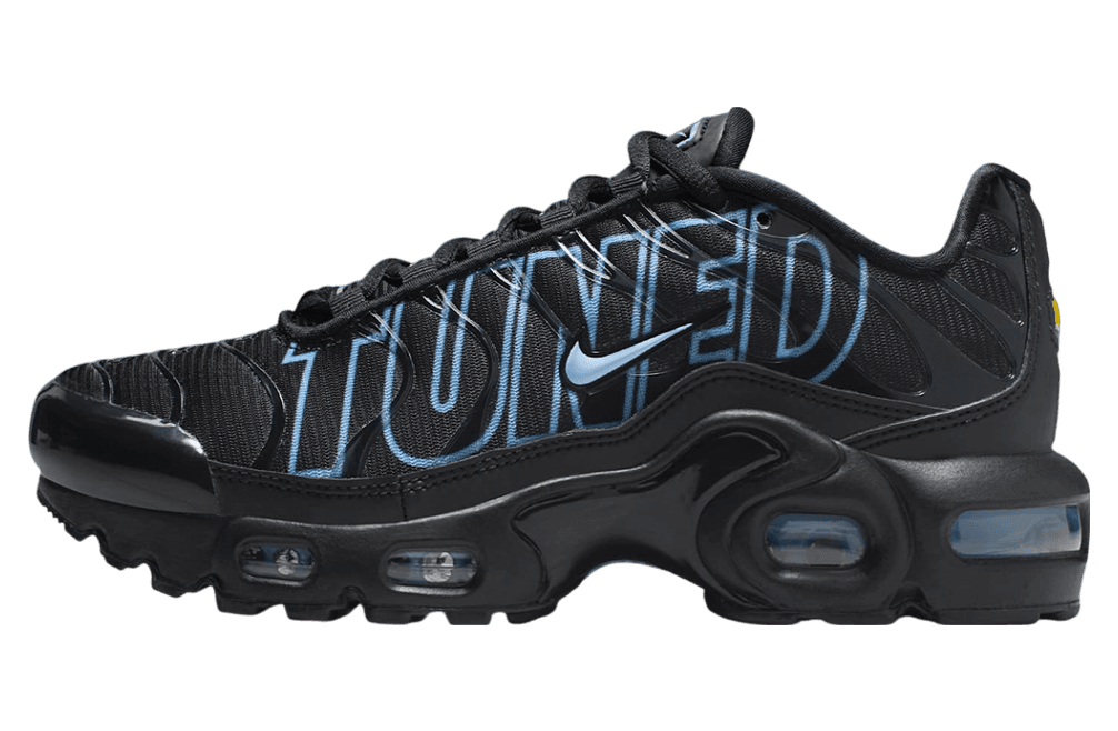 Nike Air Max Plus GS Tuned Black / University Blue release photo 1