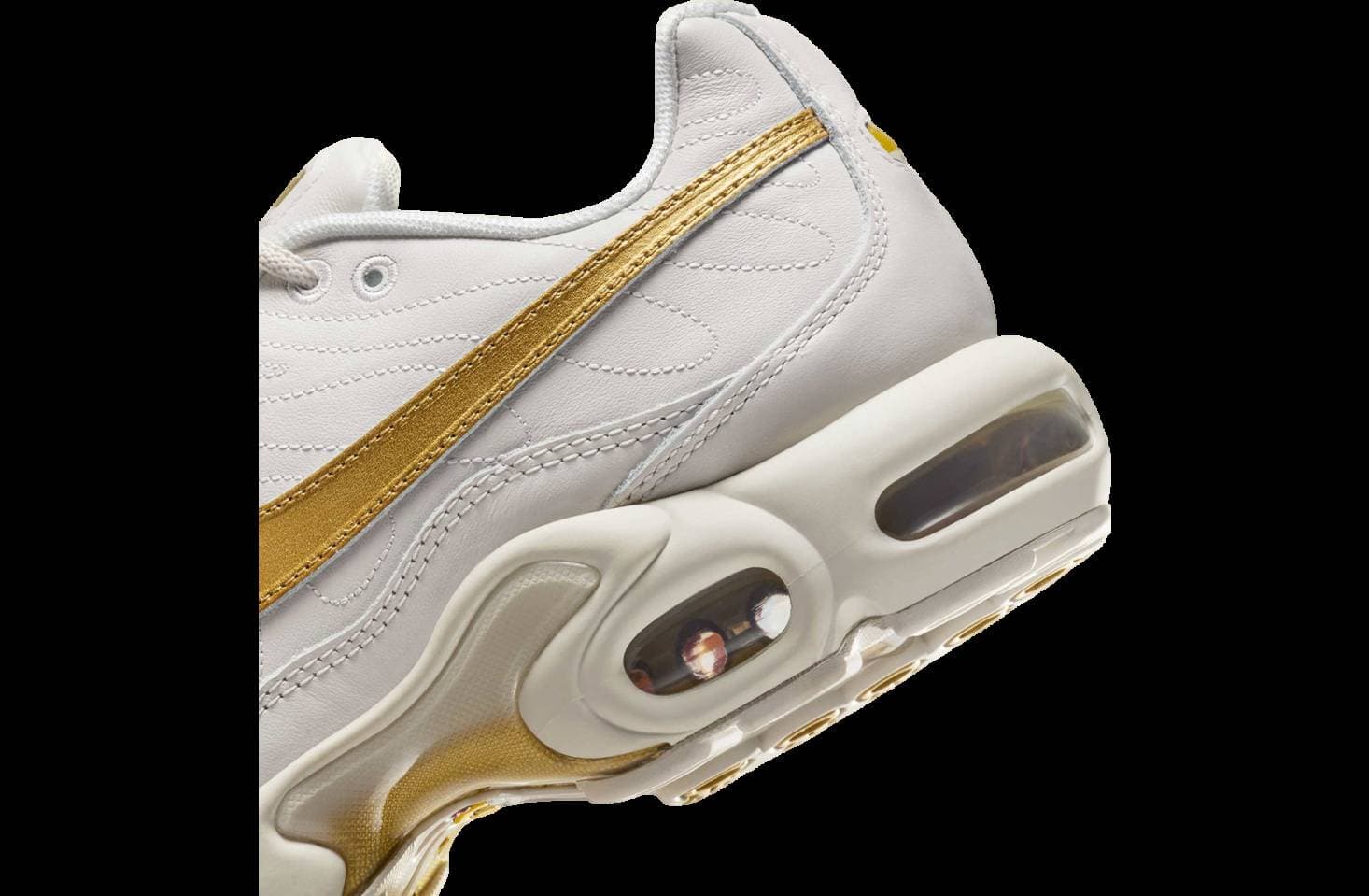 Nike Air Max Plus Tiempo Phantom / Metallic Gold release photo 8