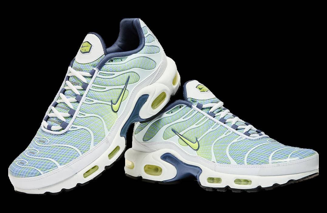Nike Air Max Plus Wave Grid Pebble Grey / Lime release photo 2
