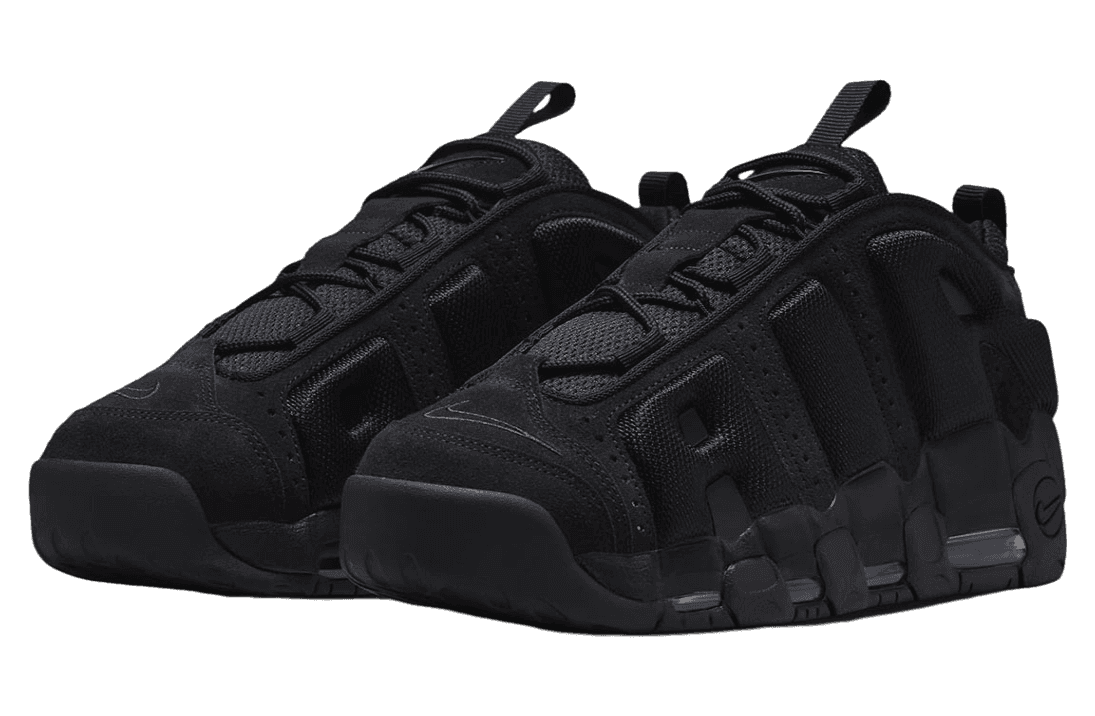 Nike Air More Uptempo Low Black release photo 2