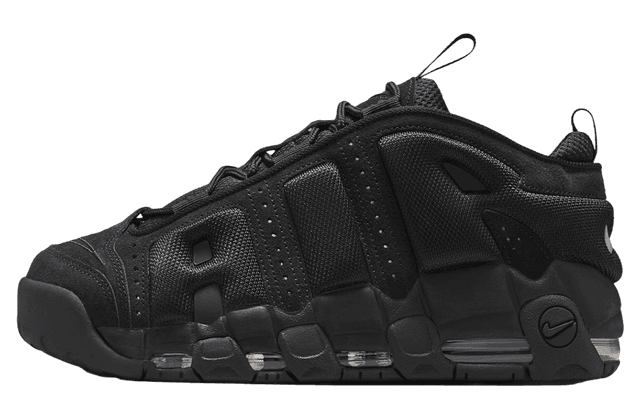 Nike Air More Uptempo Low Black Nike release photo