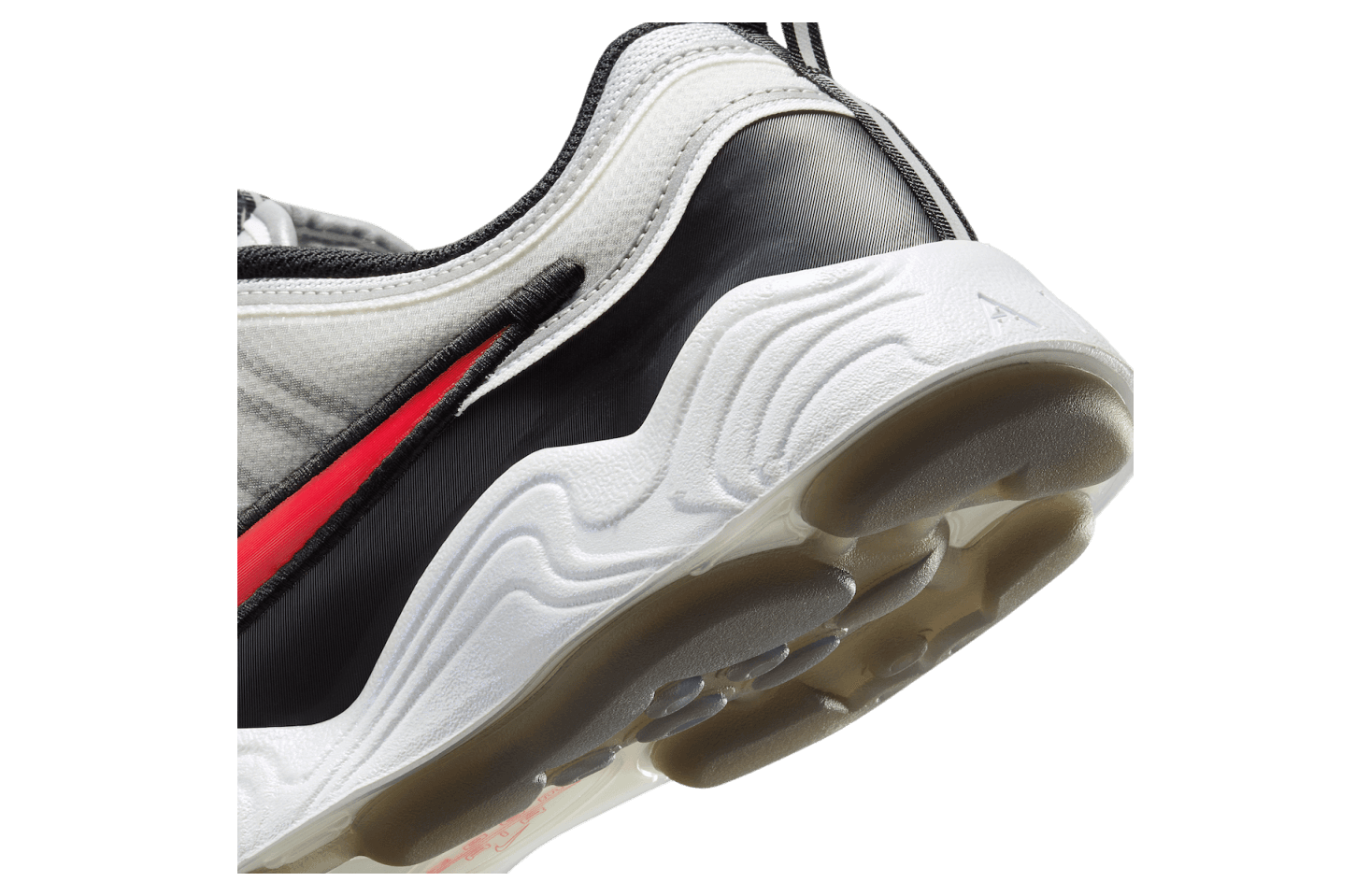 Nike Air Zoom Spiridon Metallic Silver / Sport Red release photo 3