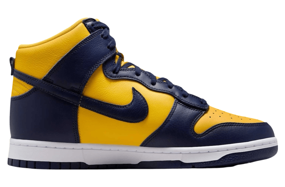 Nike Dunk High Michigan Midnight Navy / Varsity Maize release photo 2