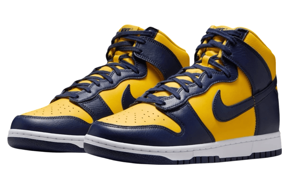 Nike Dunk High Michigan Midnight Navy / Varsity Maize release photo 3
