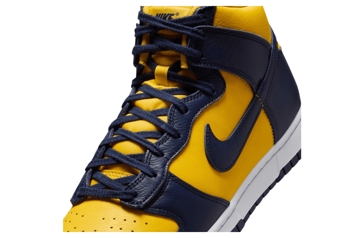 Nike Dunk High Michigan Midnight Navy / Varsity Maize release photo 7