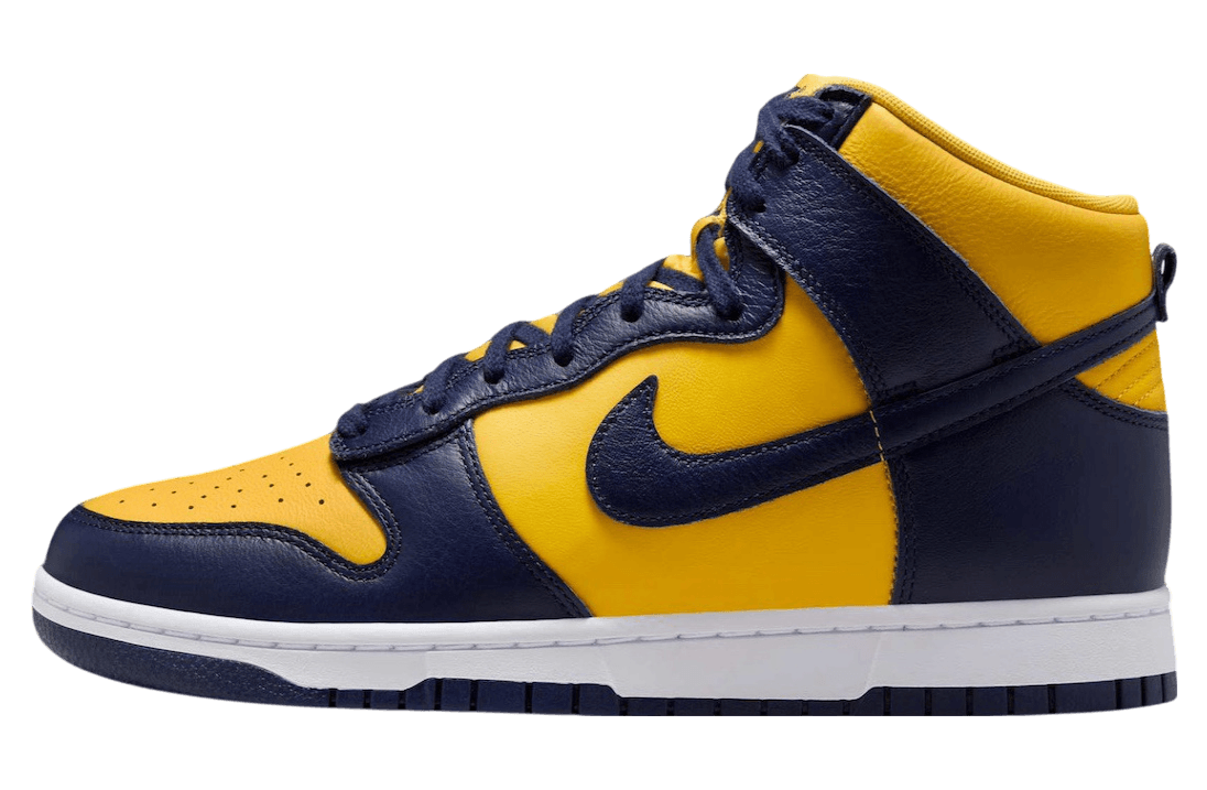 Nike Dunk High Michigan Midnight Navy / Varsity Maize release photo 1