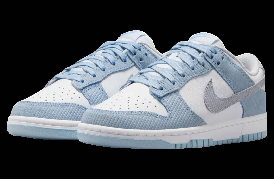 Nike Dunk Low Blue Corduroy release photo 2
