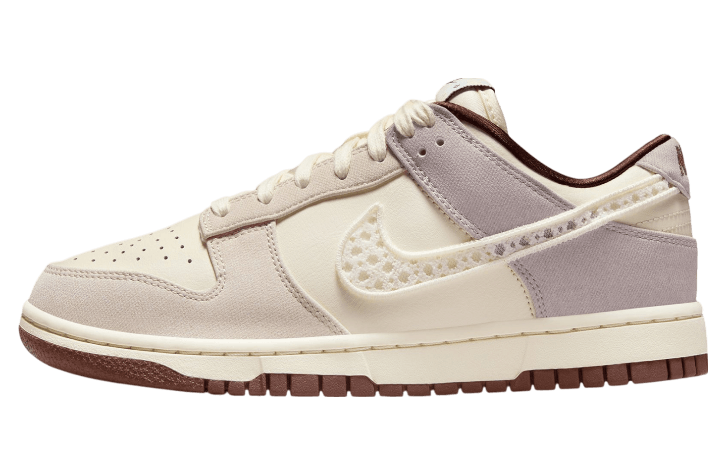 Nike Dunk Low Crochet Swoosh Soft Pearl / Malt release photo 1