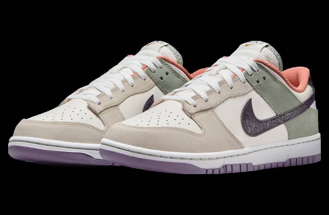 Nike Dunk Low Floral Swoosh release photo 2