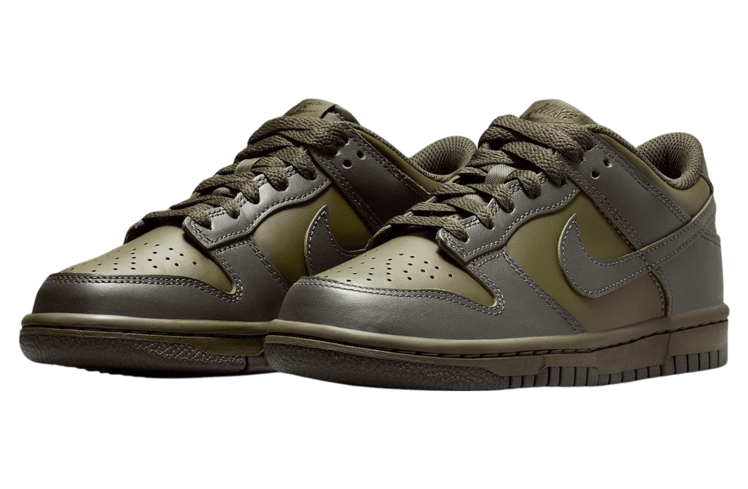 Nike Dunk Low GS Cargo Khaki / Sequoia release photo 2