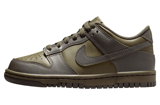 Nike Dunk Low GS Cargo Khaki / Sequoia Nike release photo