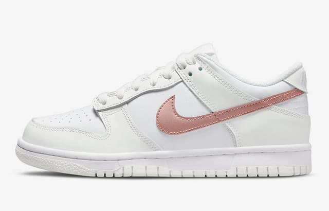 Nike Dunk Low GS White Pink Nike release photo