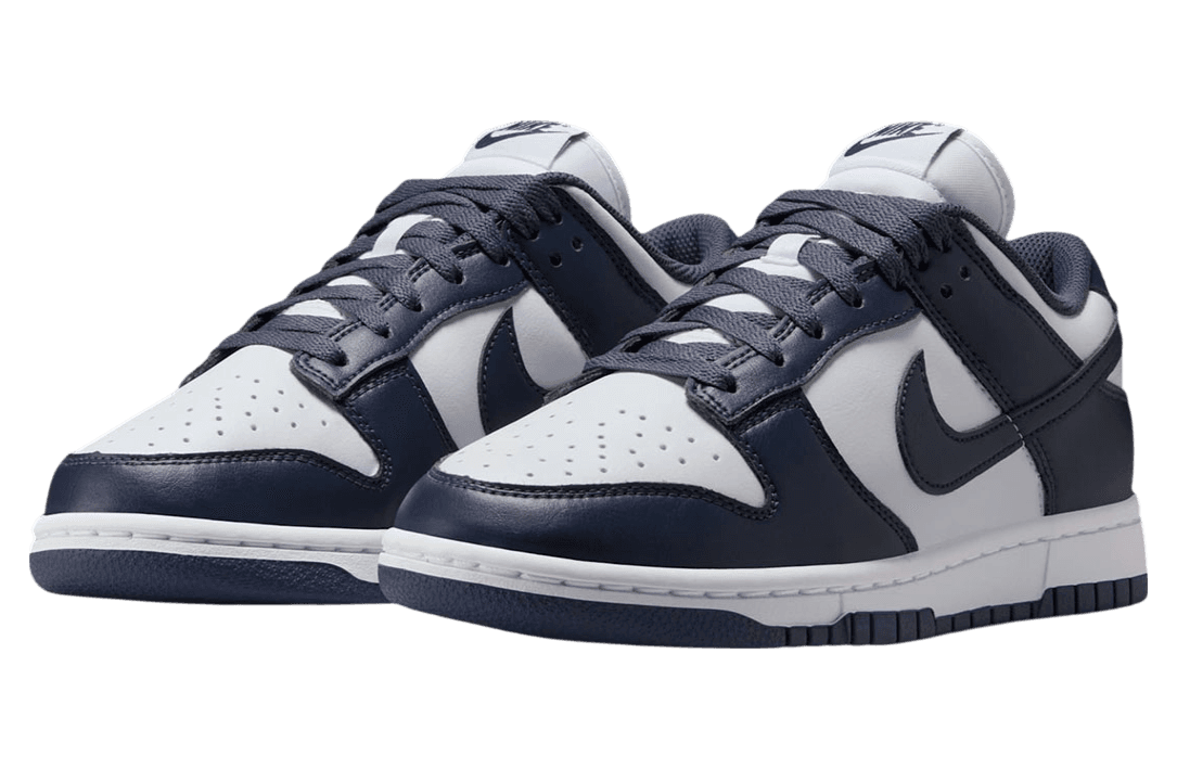 Nike Dunk Low Navy / White release photo 2