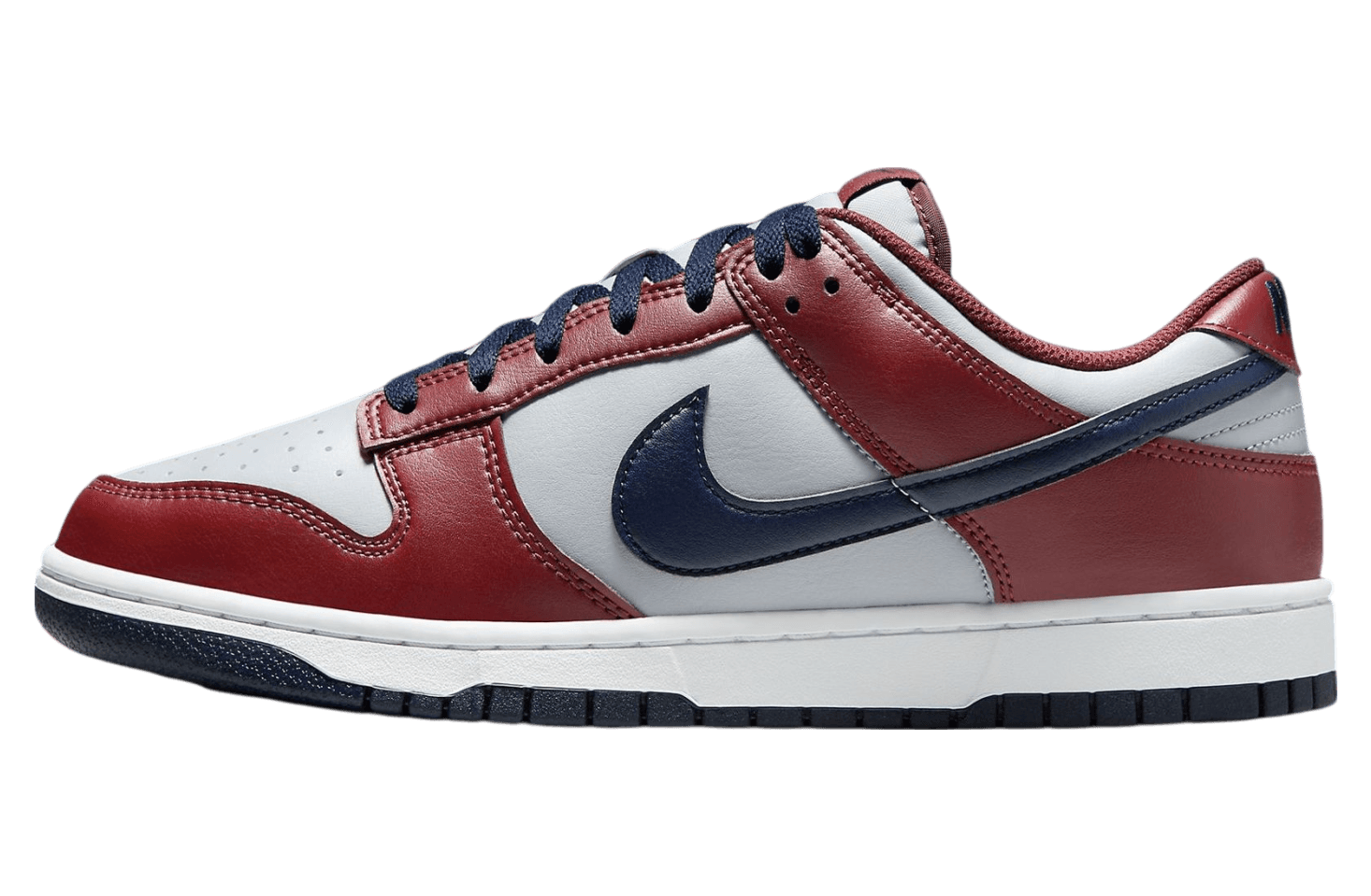 Nike Dunk Low Reboots Grey / Burgundy / Navy release photo 1