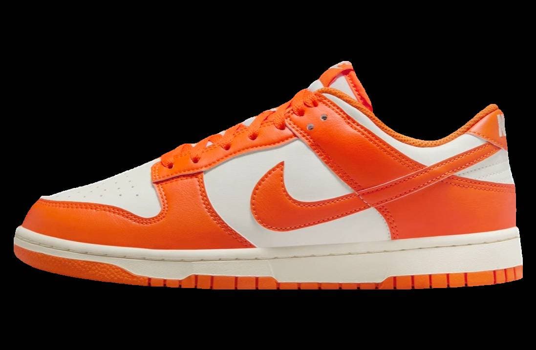 Nike Dunk Low Syracuse Pale Ivory / Safety Orange release photo 1